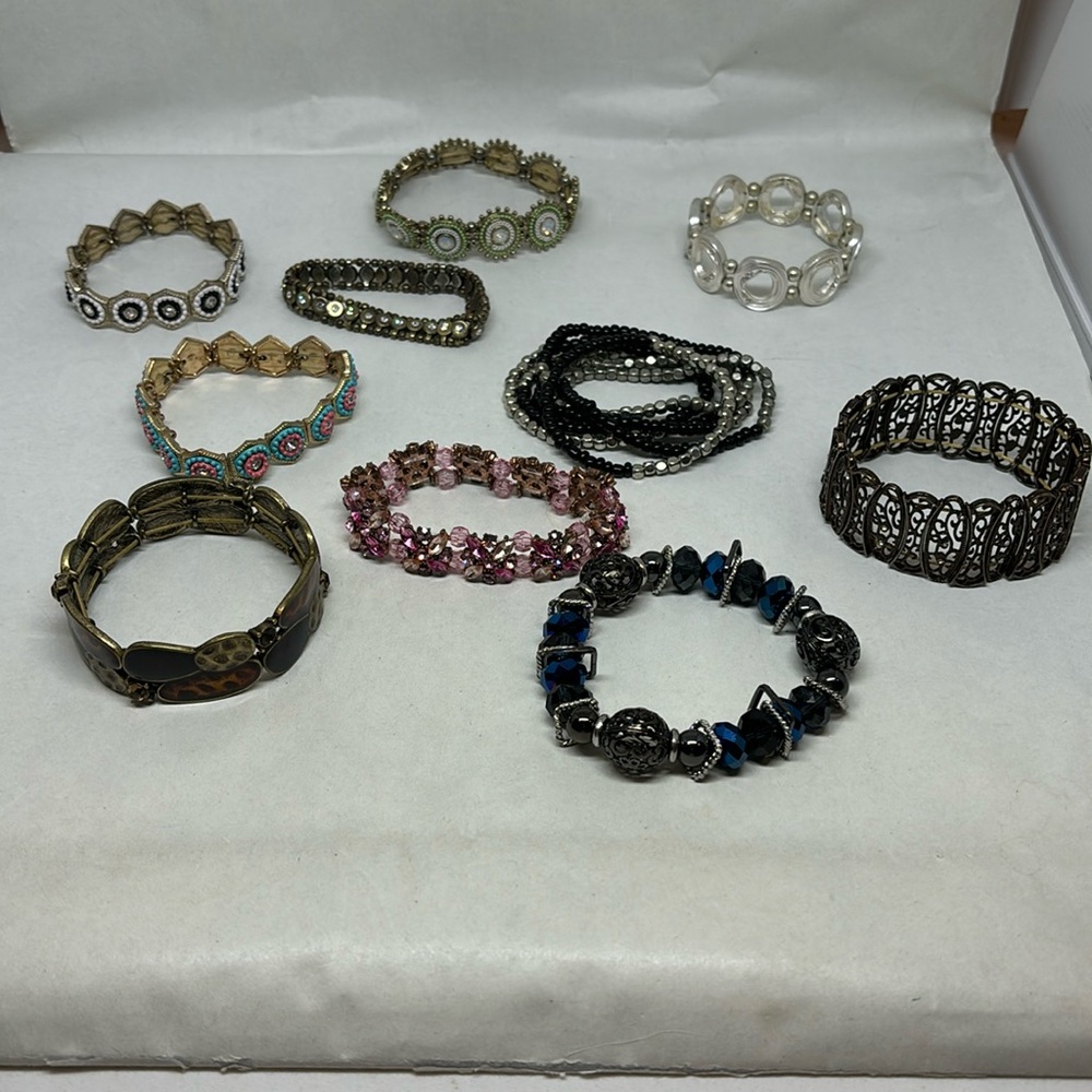 SALE!  Group lot of stretch bracelets